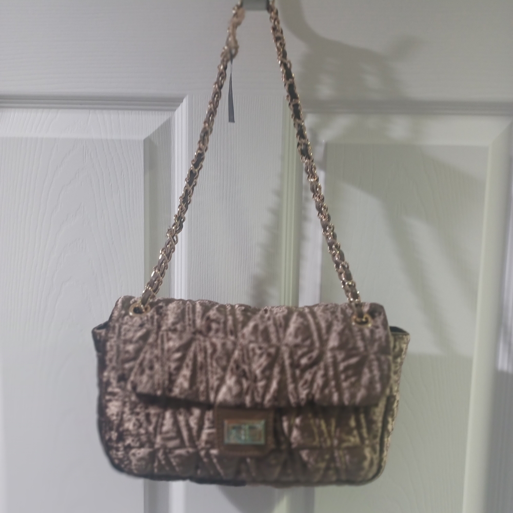 House of Harlow 1960 Velvet Brown Shoulder Bag - Picture 1 of 5